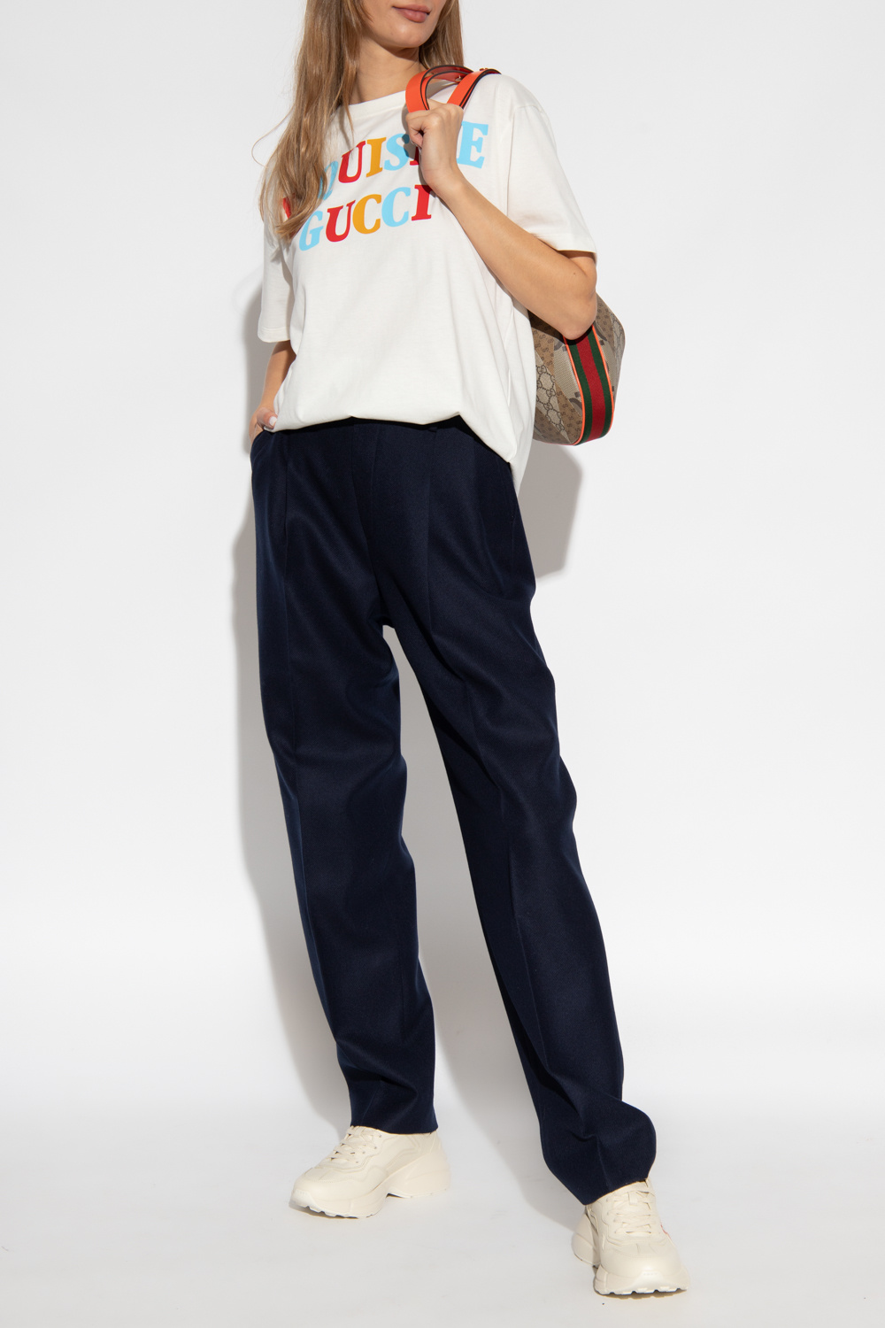 Gucci Blue Cashmere Pant